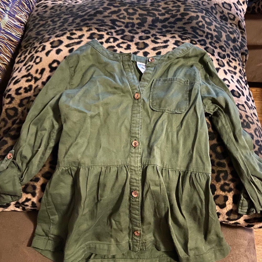 Girls green dress